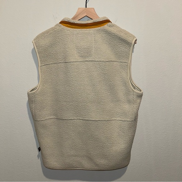 Howler Brothers Men’s Chisos Fleece Vest Yellow Sherpa Western Style M NWOT - Picture 4 of 5